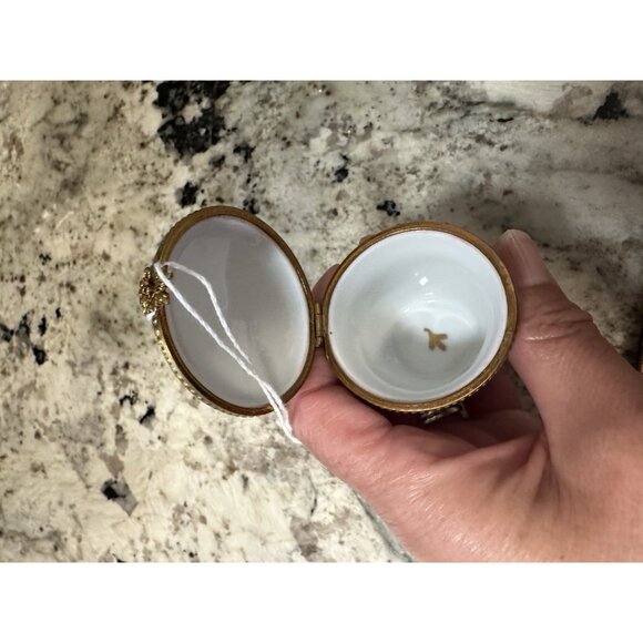 VTG Limoges Bein 1a La Mein Hand Painted Limited Edition Trinket Ring Pill Box - Picture 11 of 14